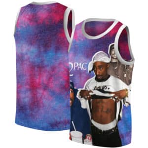 Rapper 2Pac Shakur Pastel Splash Stylish Basketball Jersey