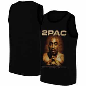 Until The End Of Time 2Pac Shakur Black Basketball Jersey